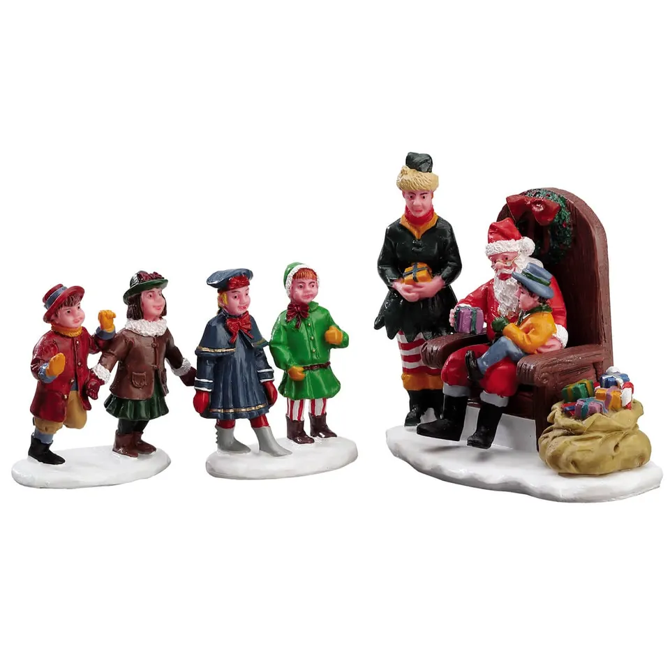 lemax-visiting-santa-3er-figuren-set-caddington image 1