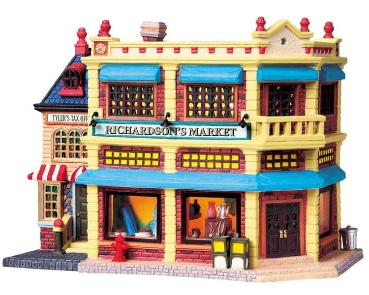 lemax-richardson-s-market-weihnachtsmarkt-miniaturhaus image 1