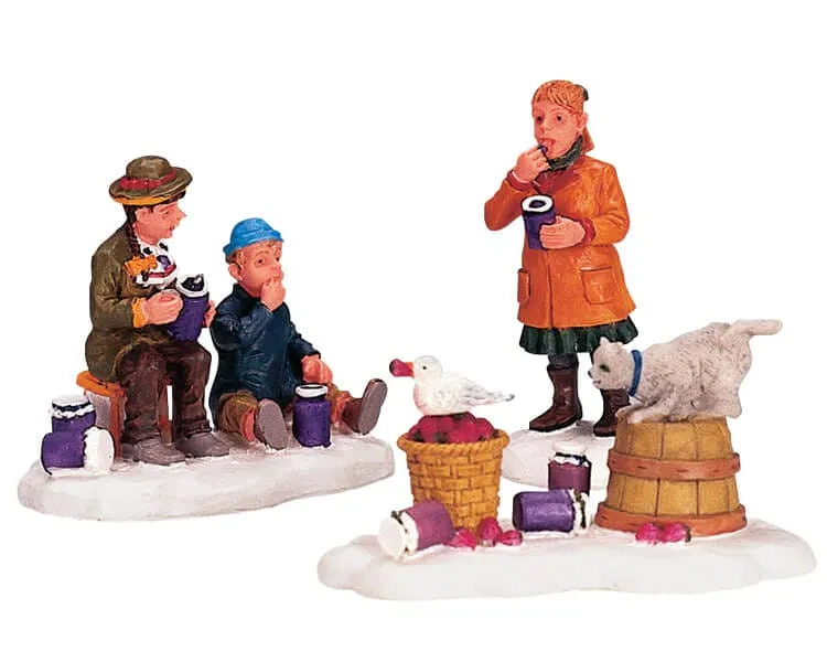 lemax-food-chain-and-in-a-jam-figuren-set-weihnachtsdorf-miniaturen image 1
