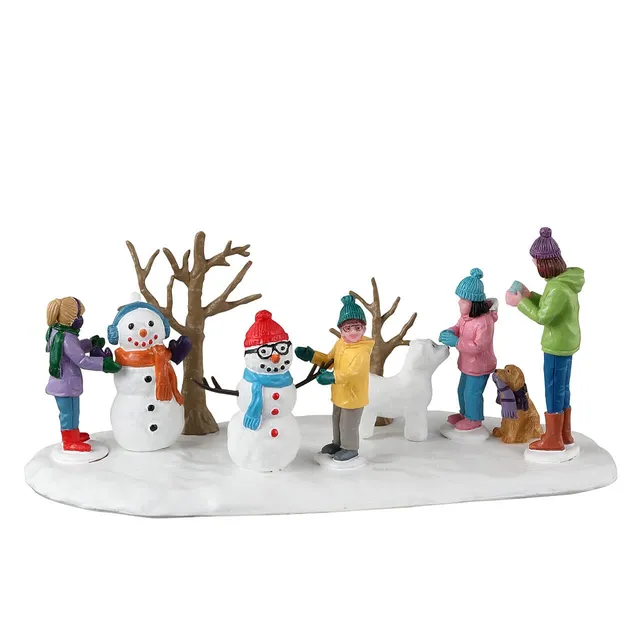 lemax-snowmen-friends-vail-village-miniaturfiguren-set image 1