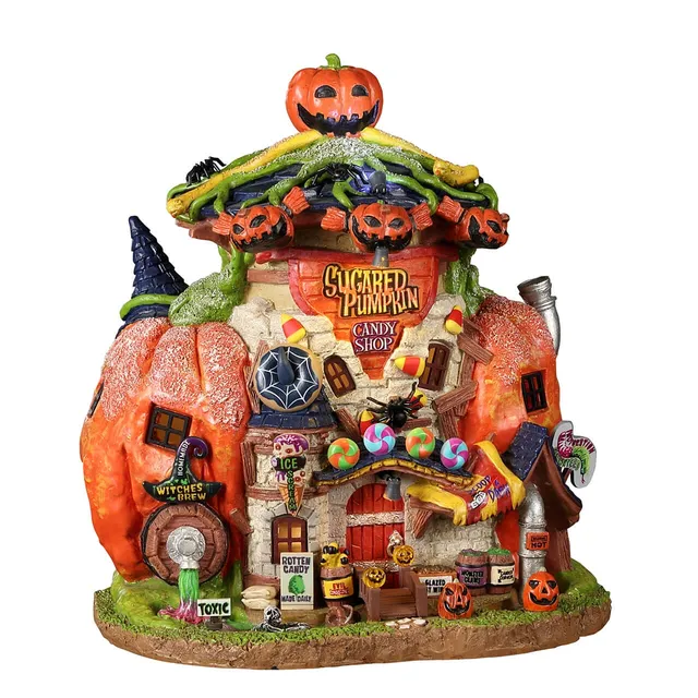 lemax-sugared-pumpkin-candy-shoppe-spooky-town-haus image 1