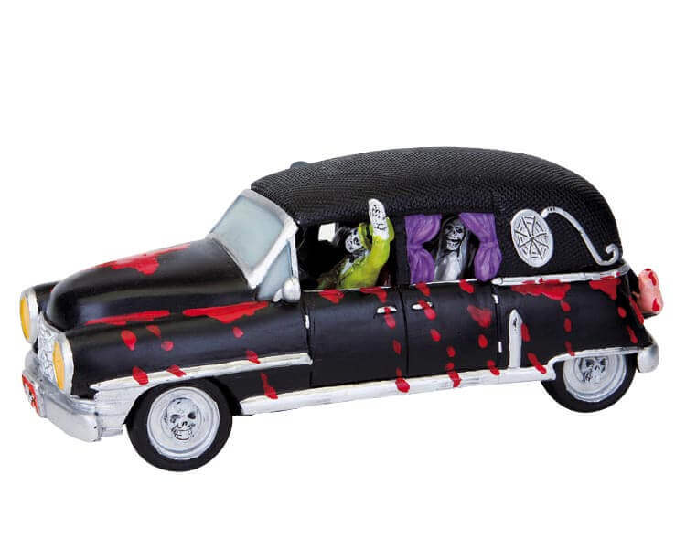 lemax-haunted-hearse-spooky-town-fahrzeug image 1
