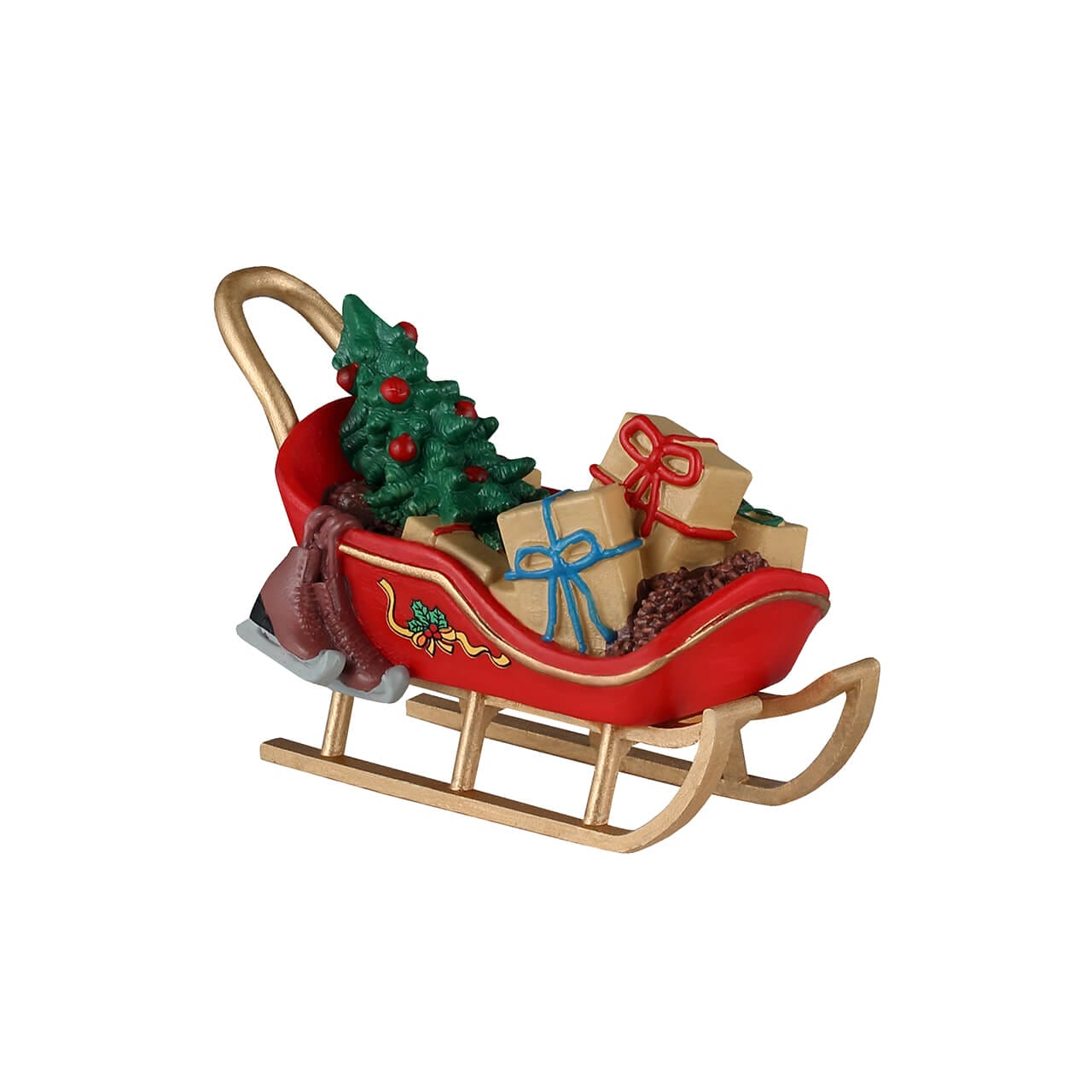 lemax-vintage-christmas-schlitten-mit-baum-szene image 1