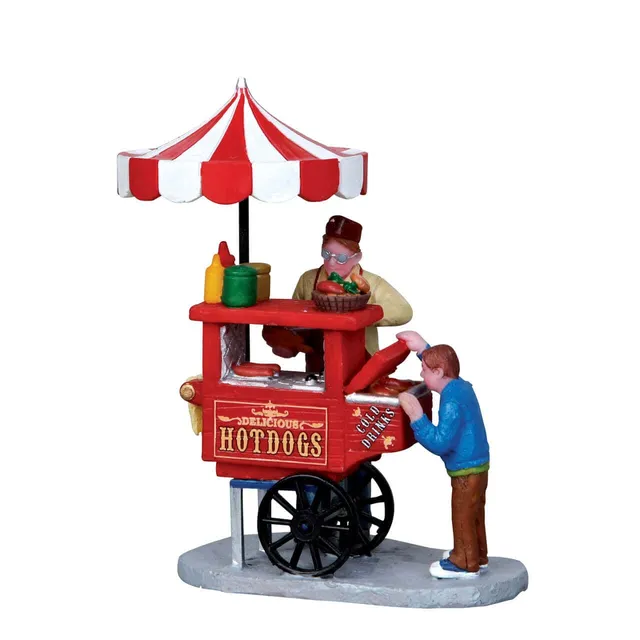 lemax-hot-dog-cart-miniatur-karneval-stand image 1