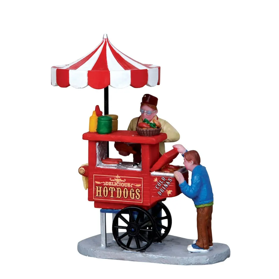 lemax-hot-dog-cart-miniatur-karneval-stand image 1