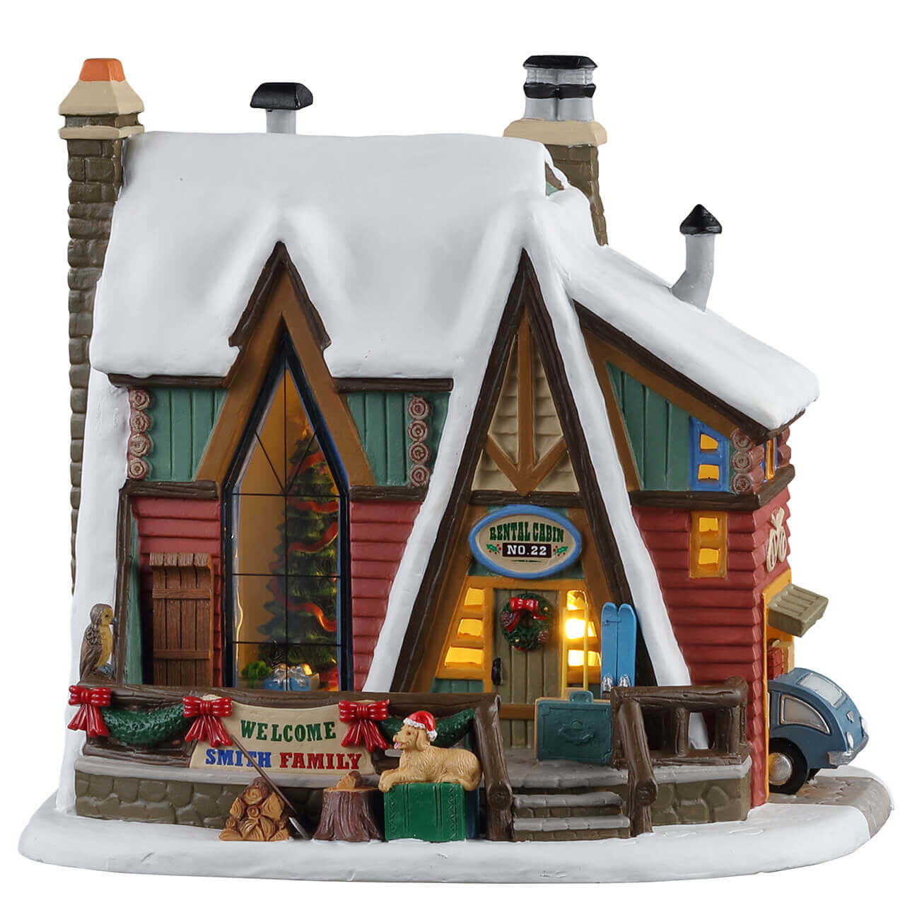 lemax-mountain-holiday-reunion-a-frame-bergh-tte-miniaturhaus image 1