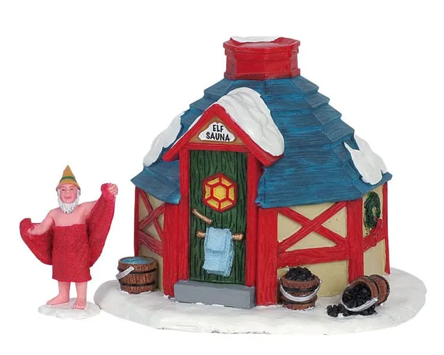 lemax-elf-sauna-elfenszene-miniatur image 1
