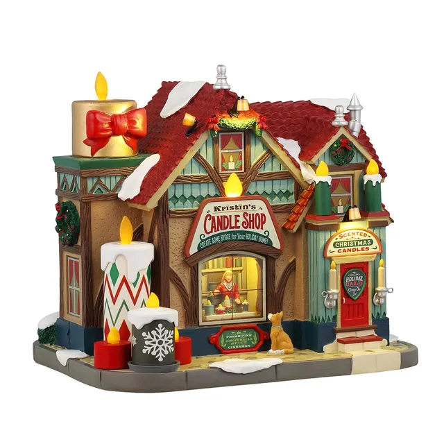lemax-kristin-s-candle-shop-beleuchtetes-weihnachtsdorf-haus-caddington image 1