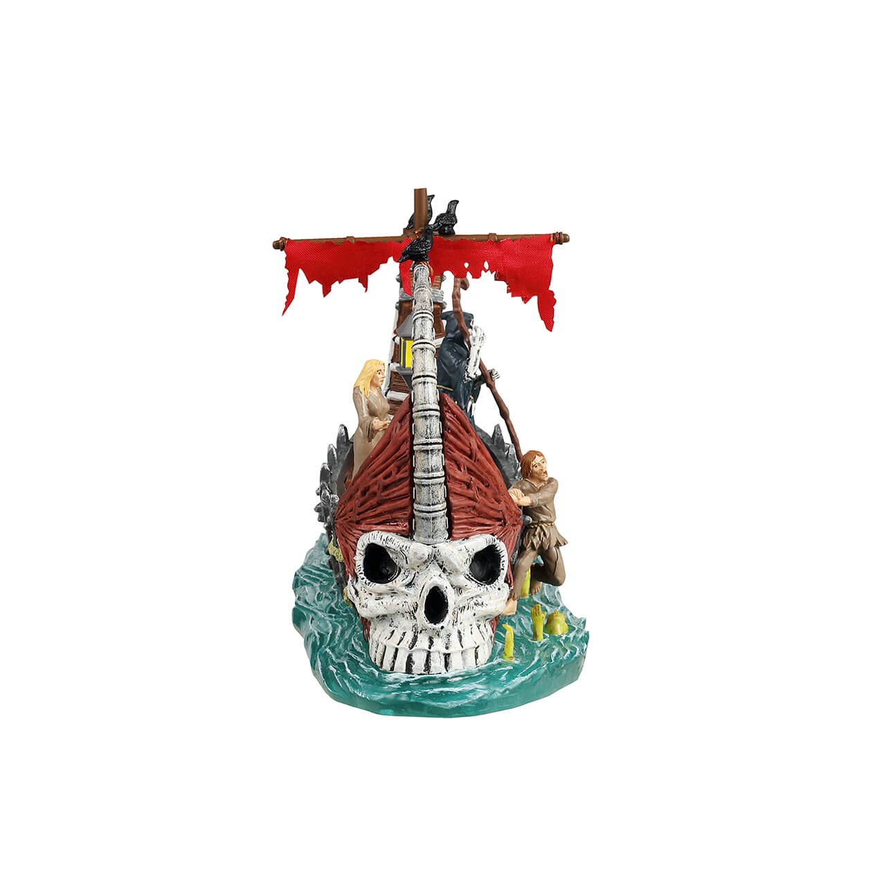 lemax-ferry-on-river-styx-spooky-town-f-hre-mit-grim-reaper image 2