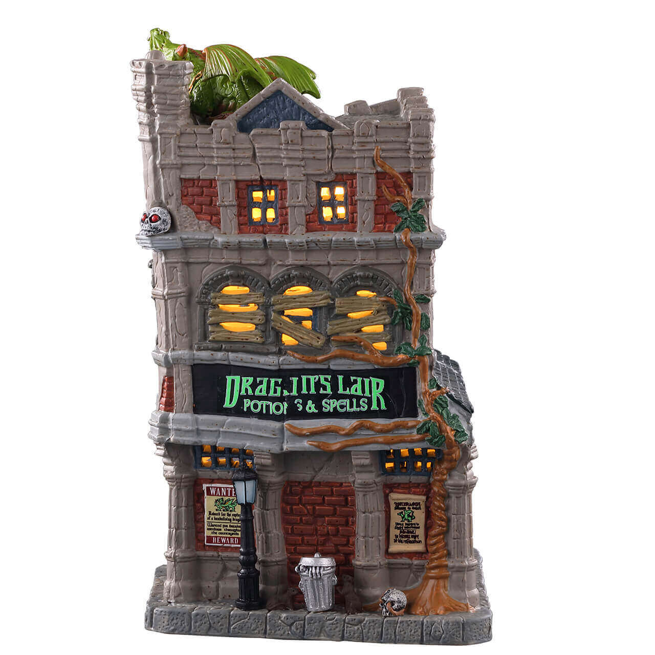 lemax-dragon-s-lair-potions-spells-spooky-town-haus image 3