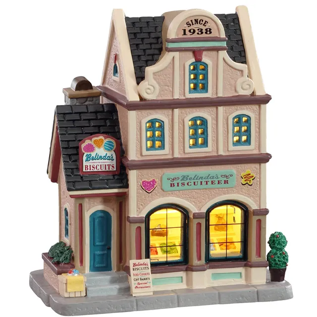 lemax-belinda-s-biscuiteer-beleuchtetes-caddington-haus image 1