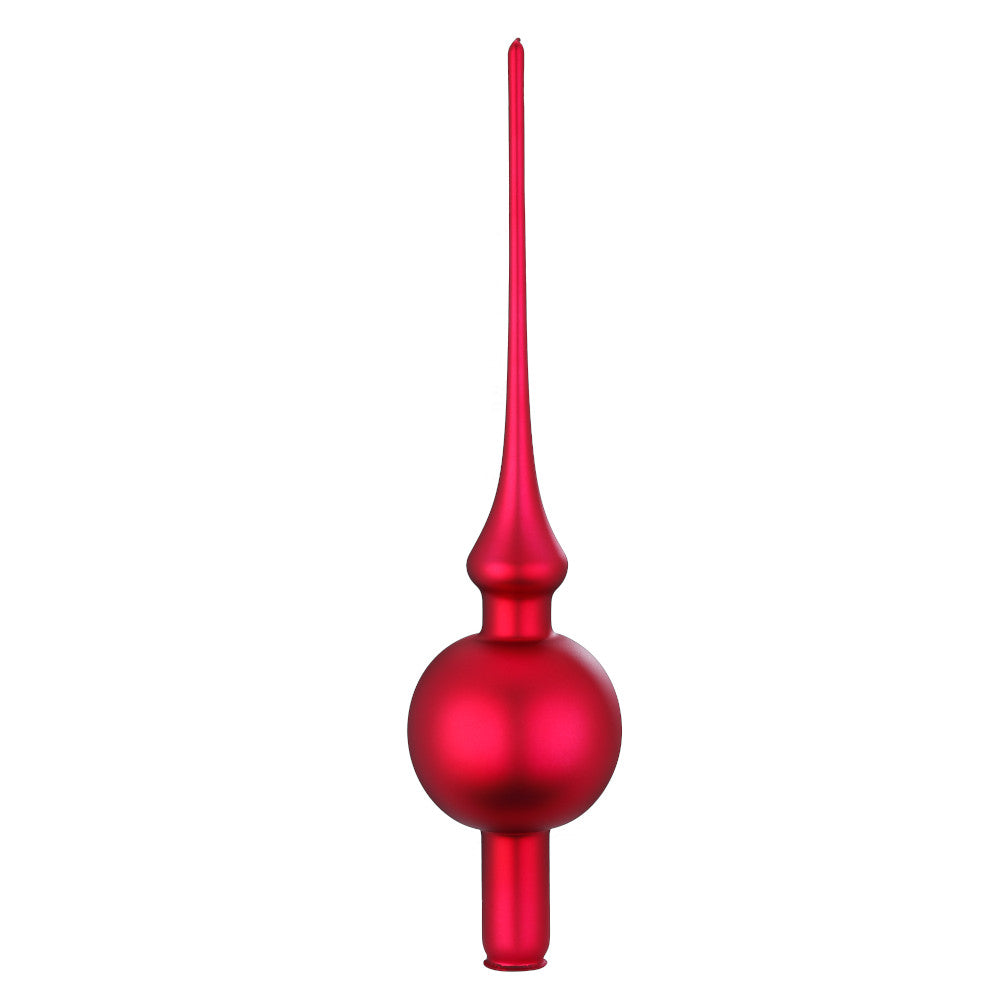 inge-glas-manufaktur-spitze-baumspitze-7-x-30-cm-ochsenblut-matt image 1