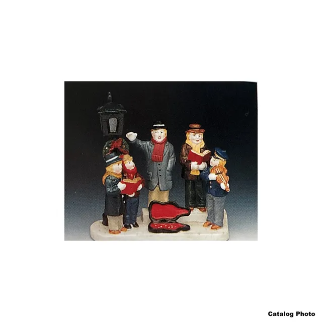 lemax-carolling-with-violinist-weihnachtschor-miniatur-figuren image 1