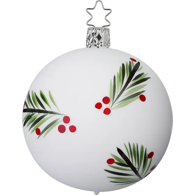 inge-glas-tannenzweige-christbaumkugel-aus-glas-8-cm image 1