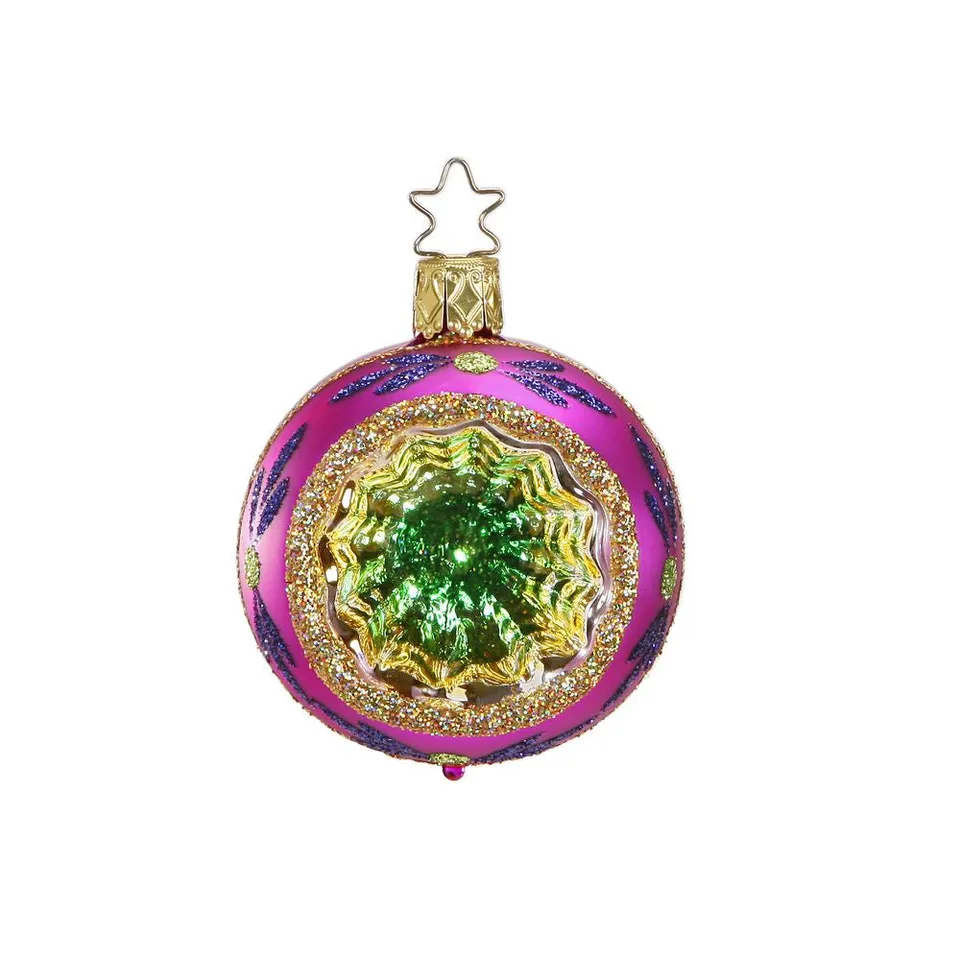 inge-glas-funkelnder-reflex-pink-6-cm-christbaumkugel image 1