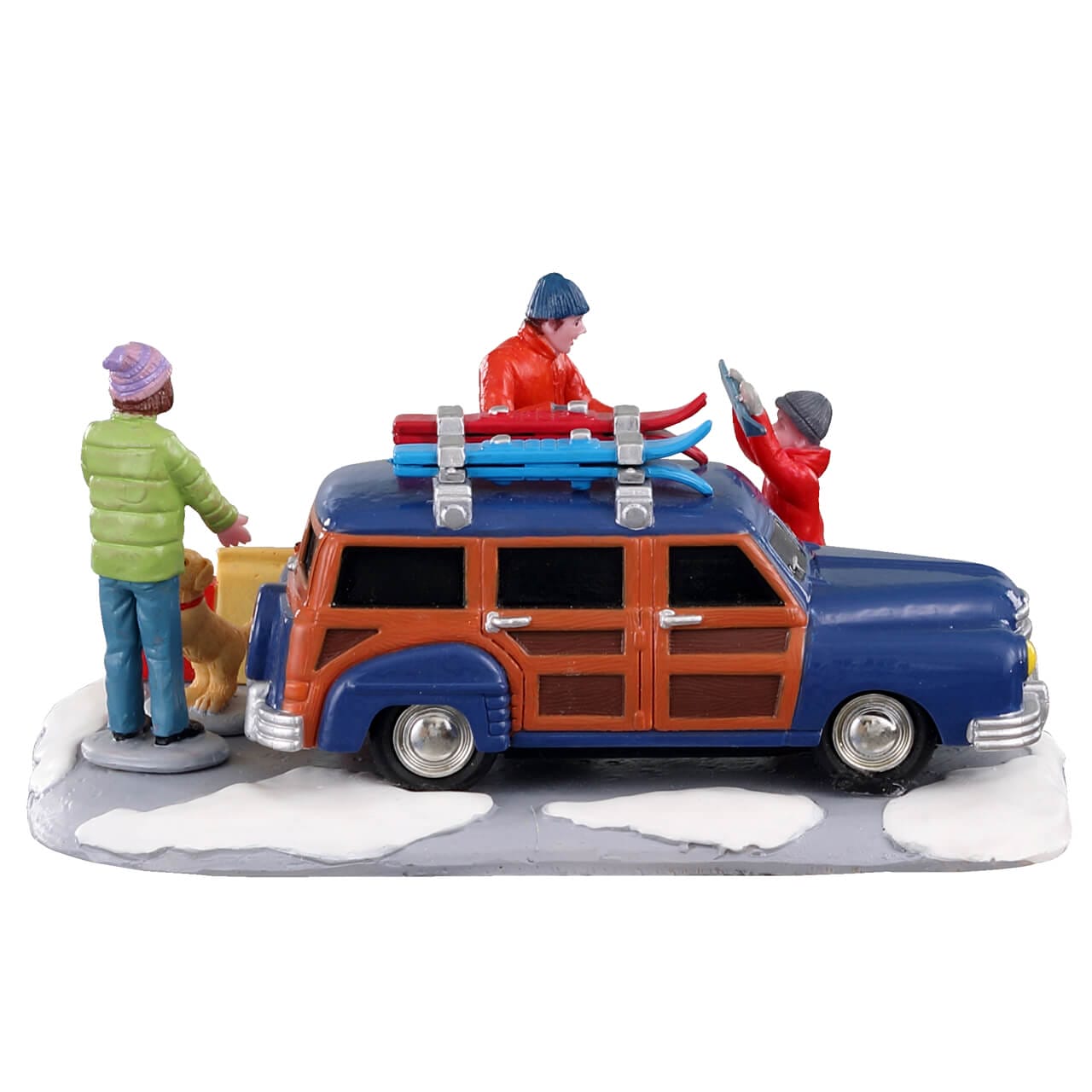 lemax-winter-vacation-vail-village-familie-mit-auto image 4