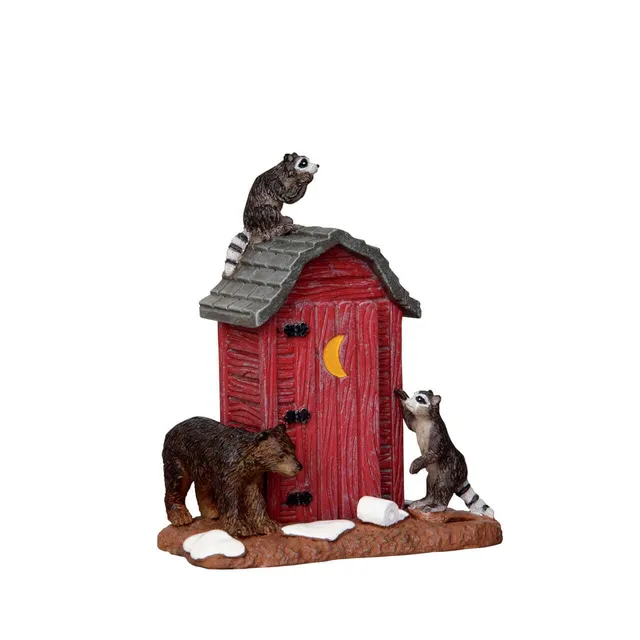 lemax-outhouse-marauders-vail-village-figurenszene image 1
