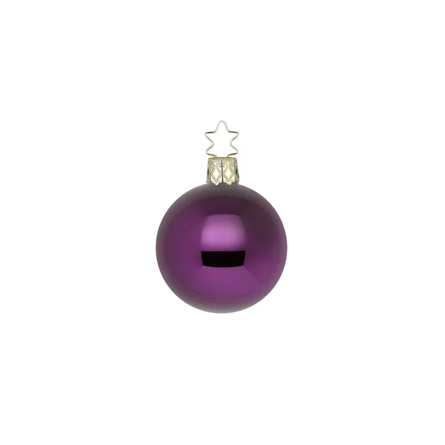 inge-glas-kugeln-christbaumkugeln-6-cm-royalviolett-glanz image 1