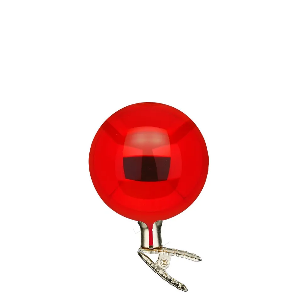 inge-glas-manufaktur-kugeln-auf-clip-rot-glanz-10-cm-2er-set image 1