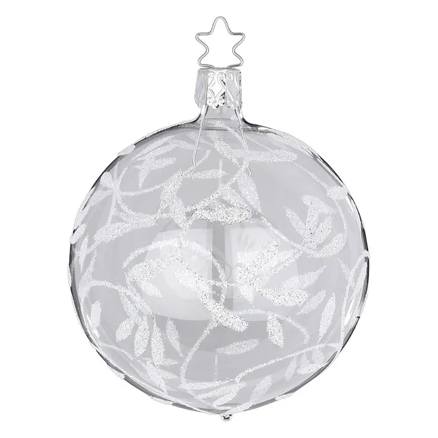 inge-glas-manufaktur-freudentanz-weihnachtskugel-10-cm-glasklar-glas image 1