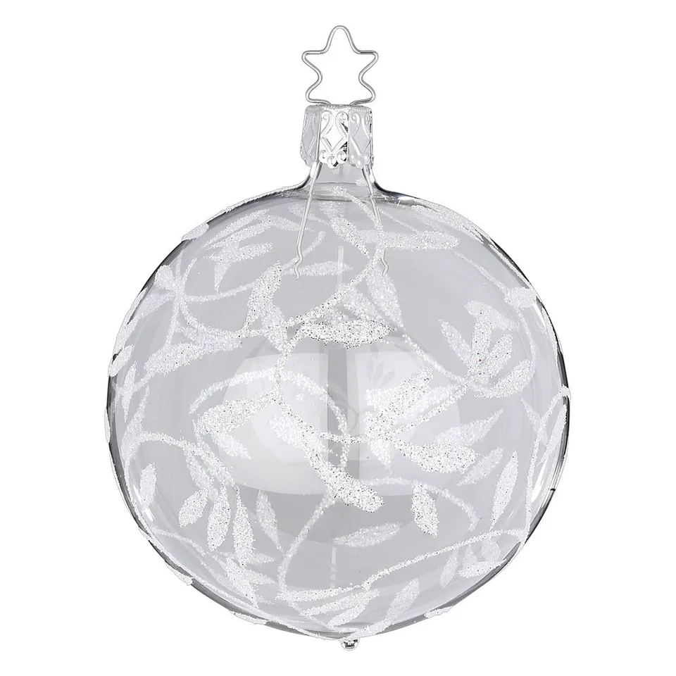 inge-glas-manufaktur-freudentanz-weihnachtskugel-10-cm-glasklar-glas image 1