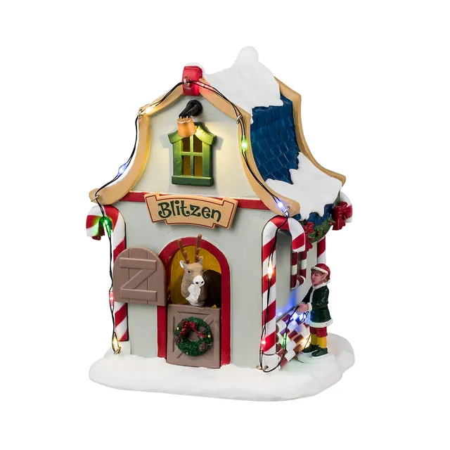 lemax-blitzen-s-den-rentierh-tte-santa-s-wonderland image 1