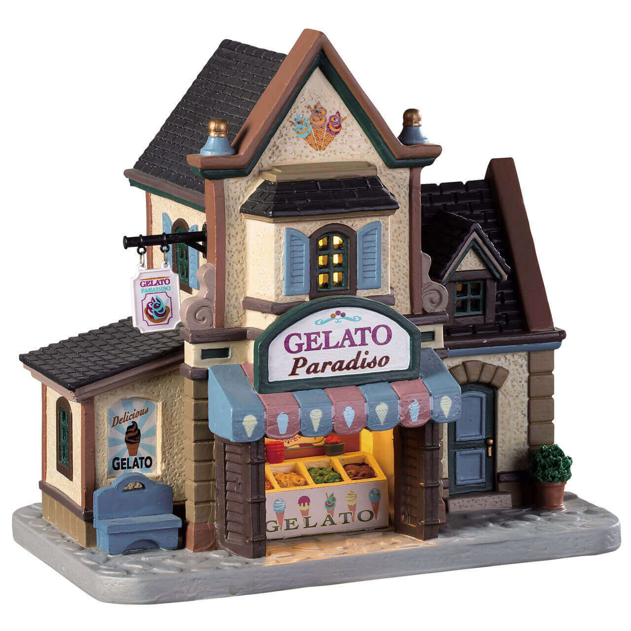 lemax-gelato-paradiso-weihnachtsdorf-eisdiele image 1