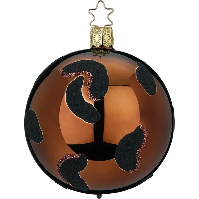 inge-glas-leopard-christbaumkugel-8-cm-braun image 1