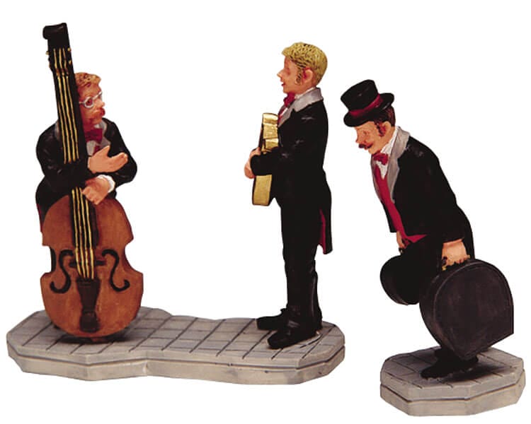 lemax-musician-arriving-miniaturfigur-f-r-weihnachtsdorf image 1