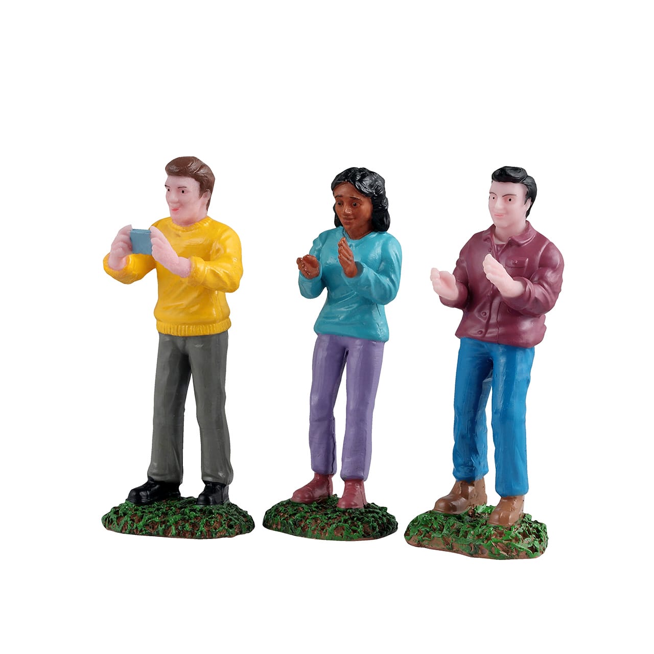 lemax-music-festival-fans-miniatur-figurenset-f-r-weihnachtsdorf image 1