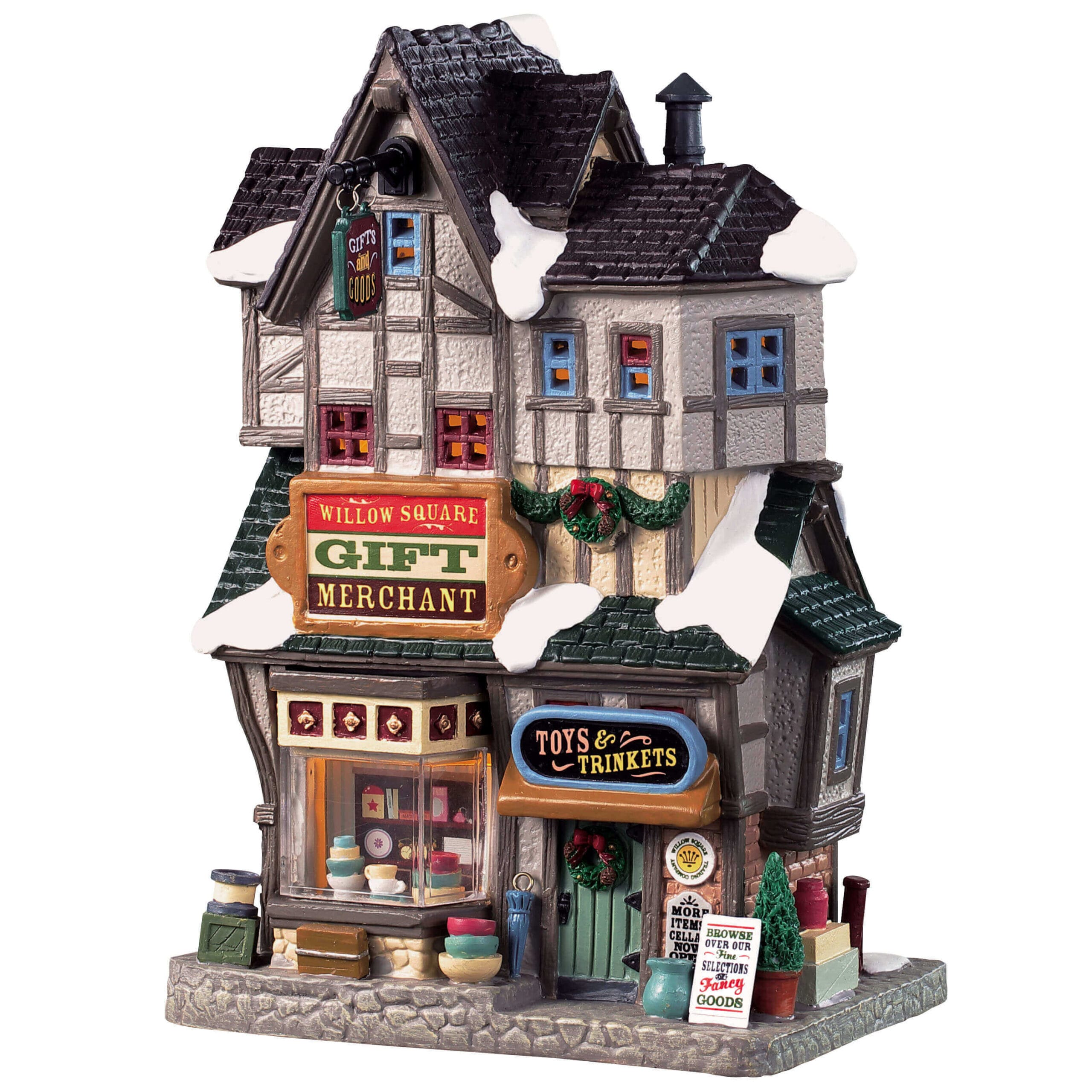 lemax-willow-square-gift-merchant-miniatur-geschenkeladen image 4