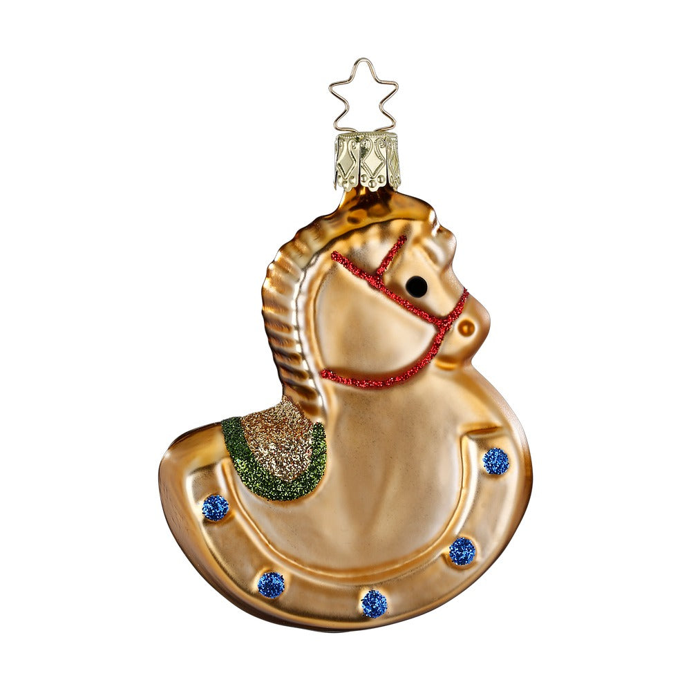 inge-glas-schaukelpferd-christbaumkugel-9-cm-beige-creme image 1