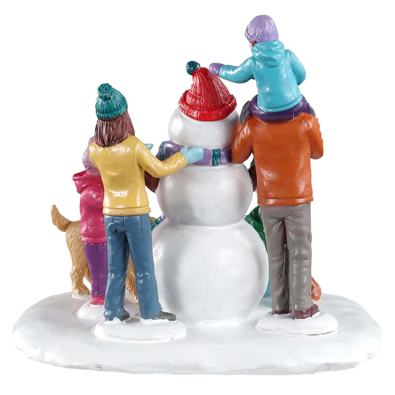 lemax-snowman-teamwork-winter-figurenszene-familie image 4