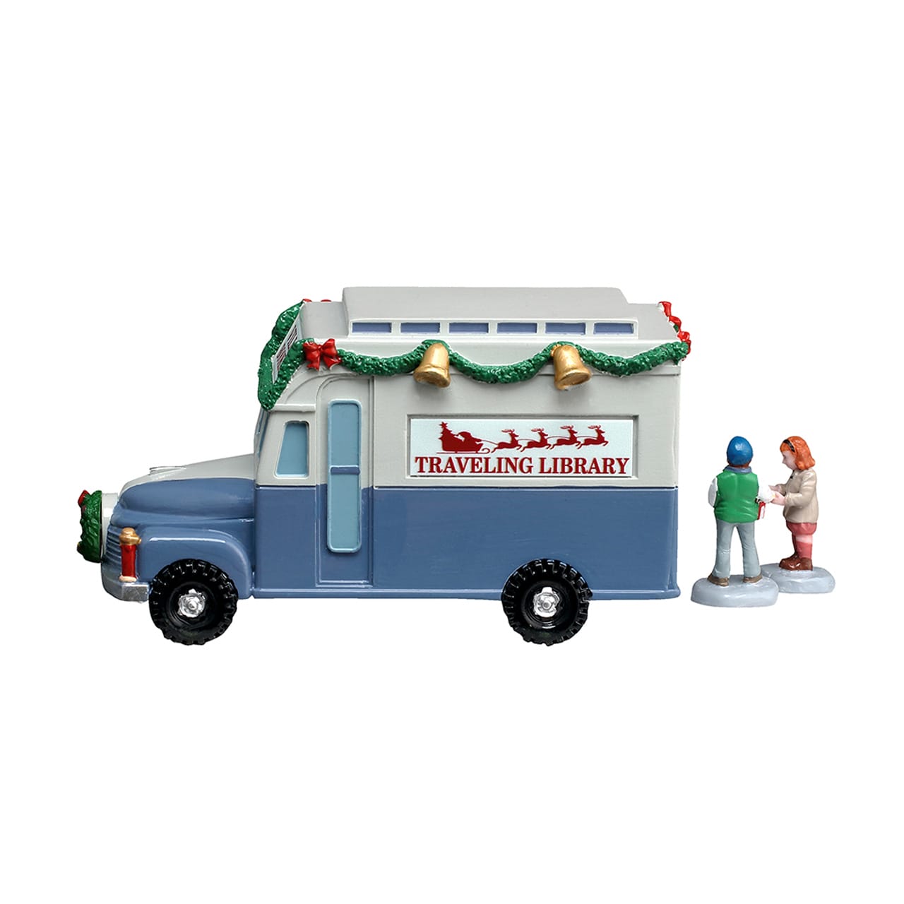 lemax-bookmobile-mobile-bibliothek-weihnachtsdorf-fahrzeug image 4