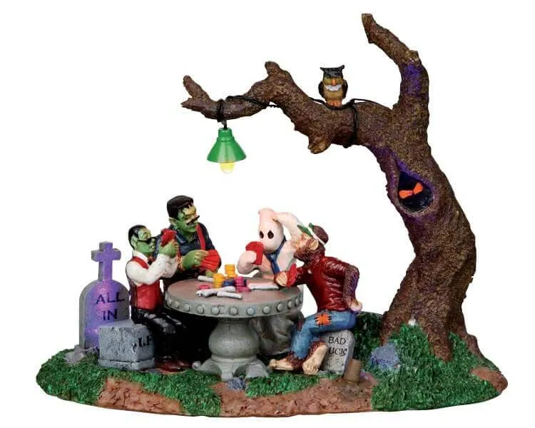 lemax-creeps-playing-poker-miniaturfigur-spooky-town image 1