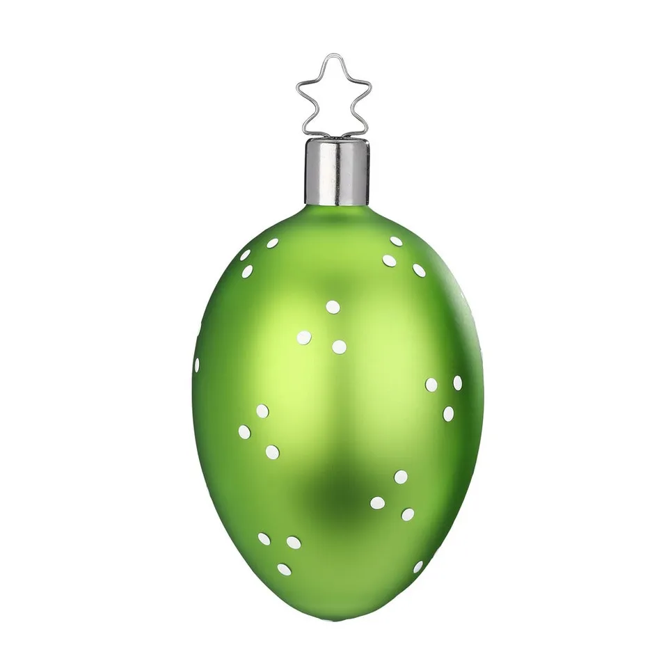 inge-glas-manufaktur-mini-punkte-8-cm-handgefertigte-gr-ne-weihnachtskugel image 1