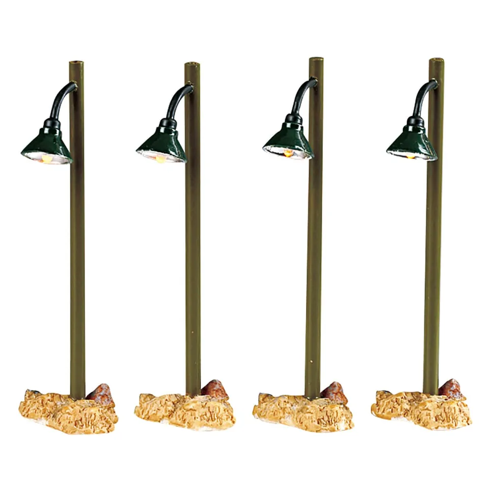 lemax-rustic-street-lamp-4er-set-miniatur-laternen image 1
