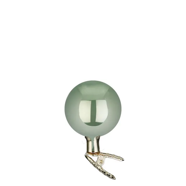 inge-glas-kugeln-auf-clip-salbei-opal-6-cm image 1