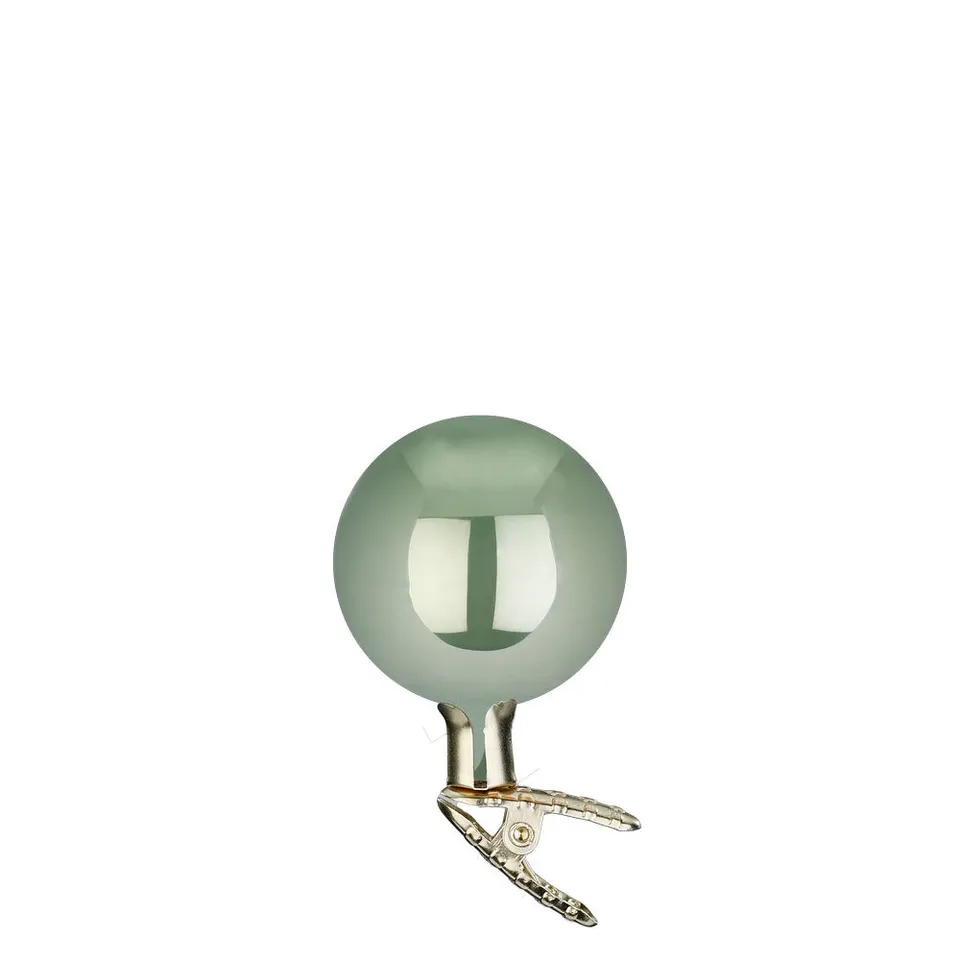 inge-glas-kugeln-auf-clip-salbei-opal-6-cm image 1