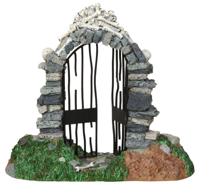 lemax-spooky-town-skull-gate-halloween-torfigur-f-r-die-gruselstadt image 4