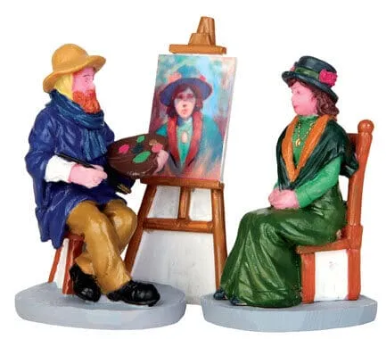 lemax-plein-air-portrait-set-of-3-mini-figuren-3er-set image 1