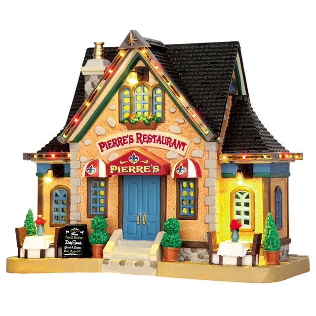 lemax-pierre-s-restaurant-beleuchtetes-miniaturhaus image 1