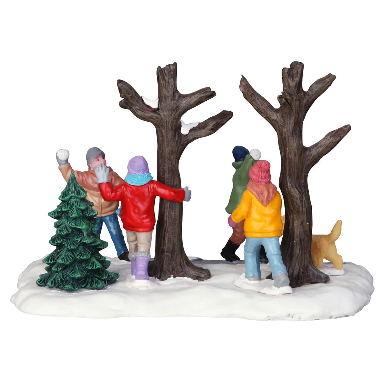 lemax-snowball-ambush-schneeballschlacht-winterszene image 4