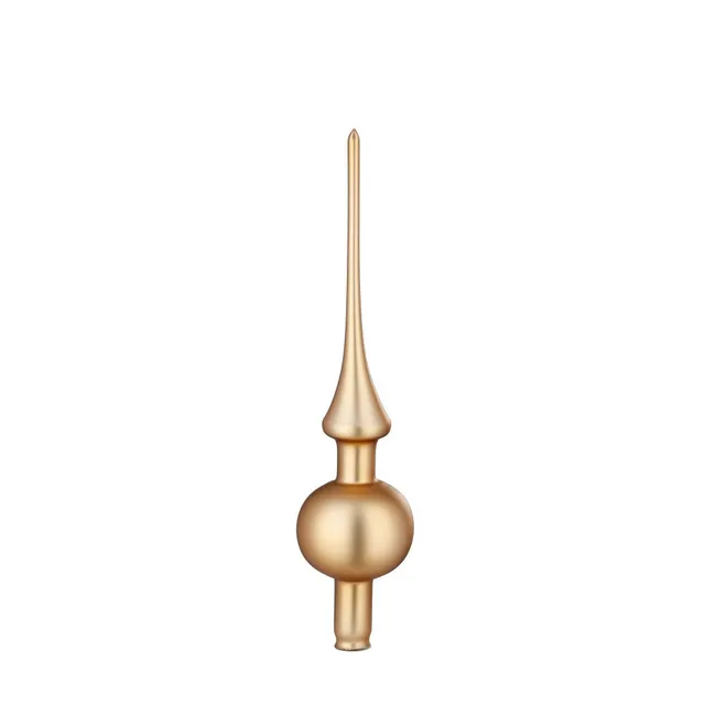 inge-glas-spitze-brokat-matt-baumspitze-7-x-30-cm-gold image 1