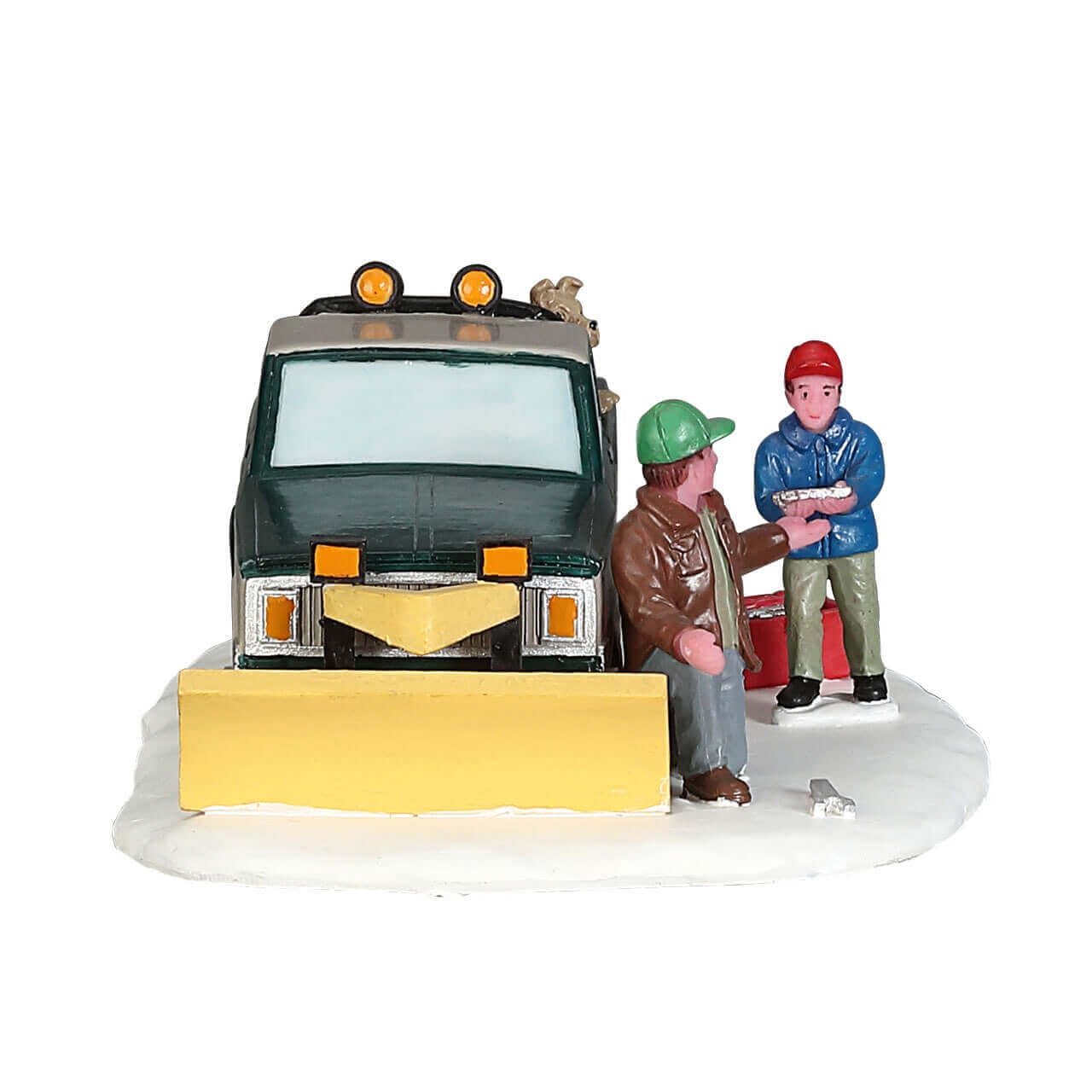 lemax-snow-plow-set-up-winterliche-szene-mit-schneepflug-f-r-lemax-d-rfer image 3