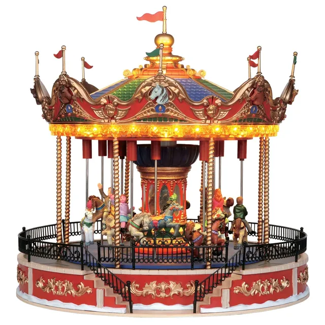 lemax-elegant-equestrian-carousel-karussell image 1