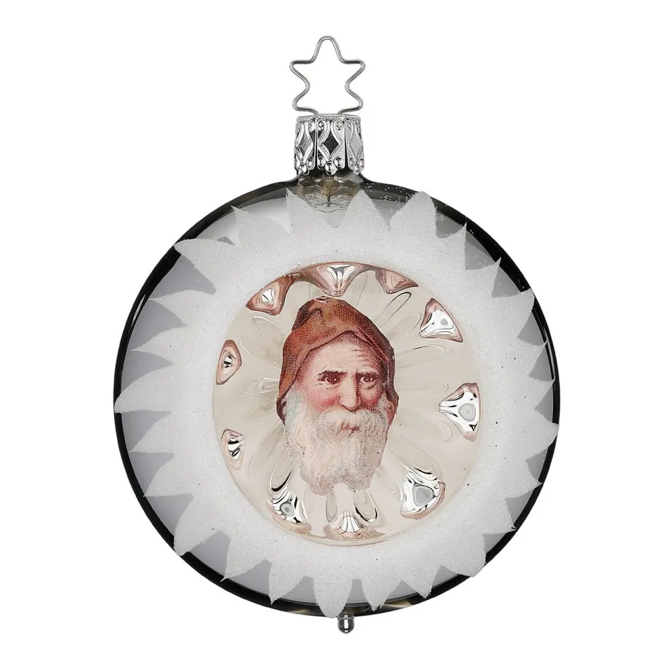 inge-glas-nostalgischer-nikolaus-8-cm-reflex-glaskugel image 1
