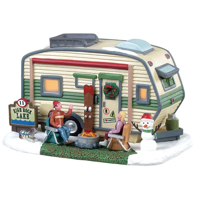 lemax-high-rock-lake-trailer-miniatur-wohnwagen-vail-village image 1