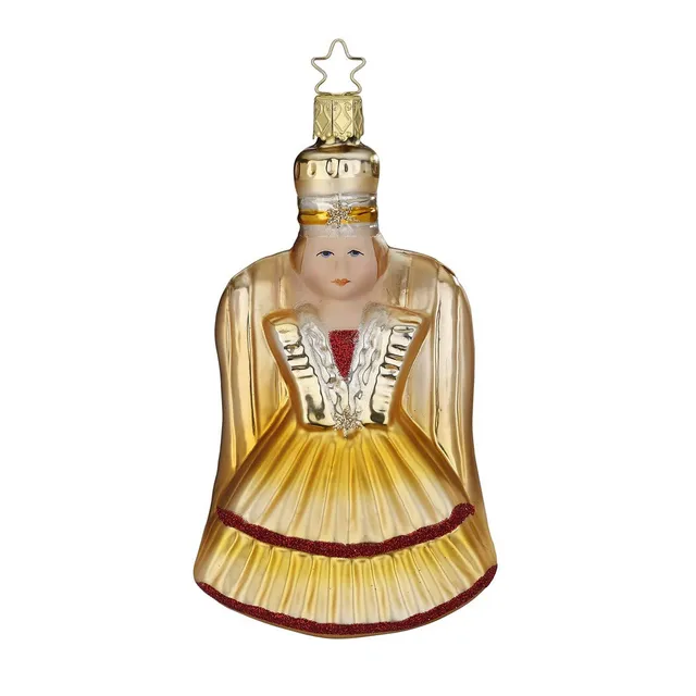 inge-glas-rauschgoldengel-christbaumkugel-engel-13-cm-gold image 1