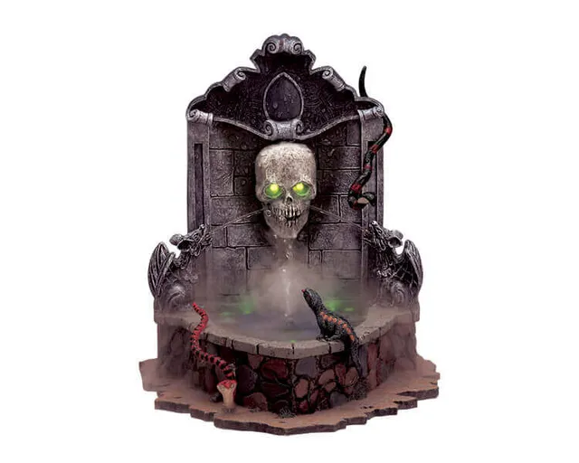 lemax-haunted-fountain-spooky-town-miniatur-brunnen image 1